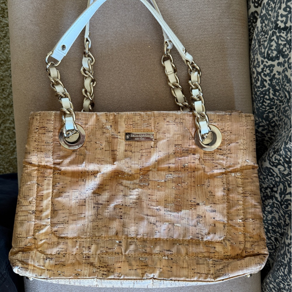 Kate Spade Elegant Tan Chain Strap Women's Bag